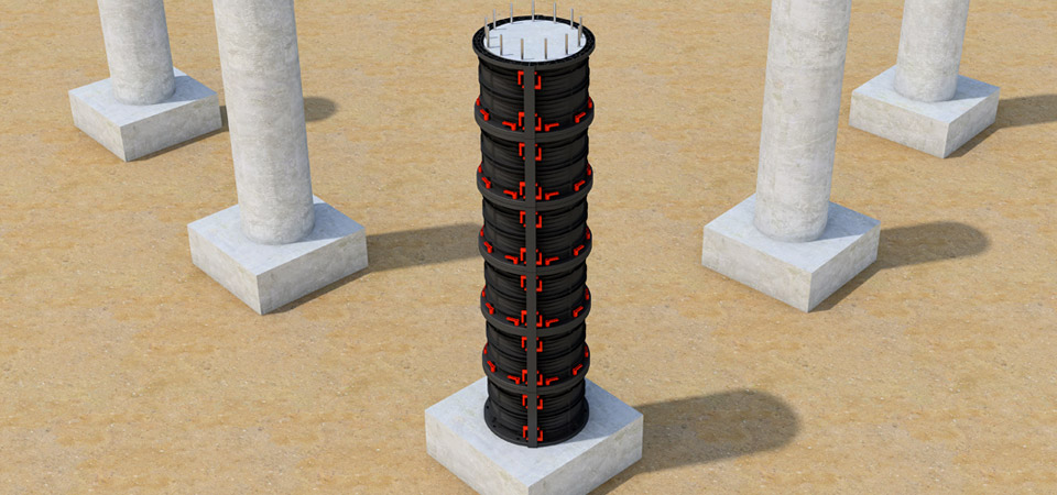 Опалубка Geotube для круглых колонн и труб — купить по доступной цене в  Москве | Progressbuild